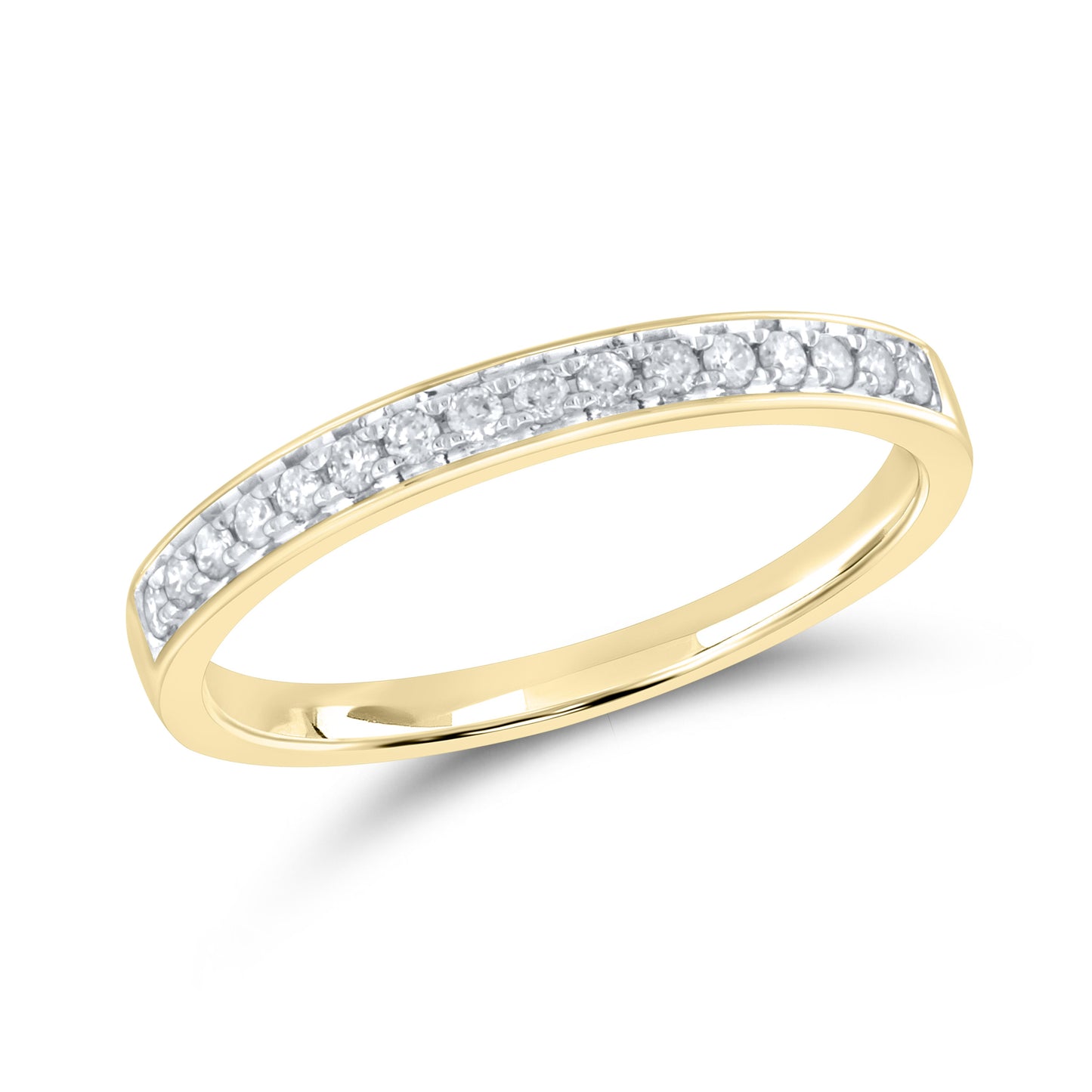 14kt yellow gold 0.15 CTW Ladies Diamond Band