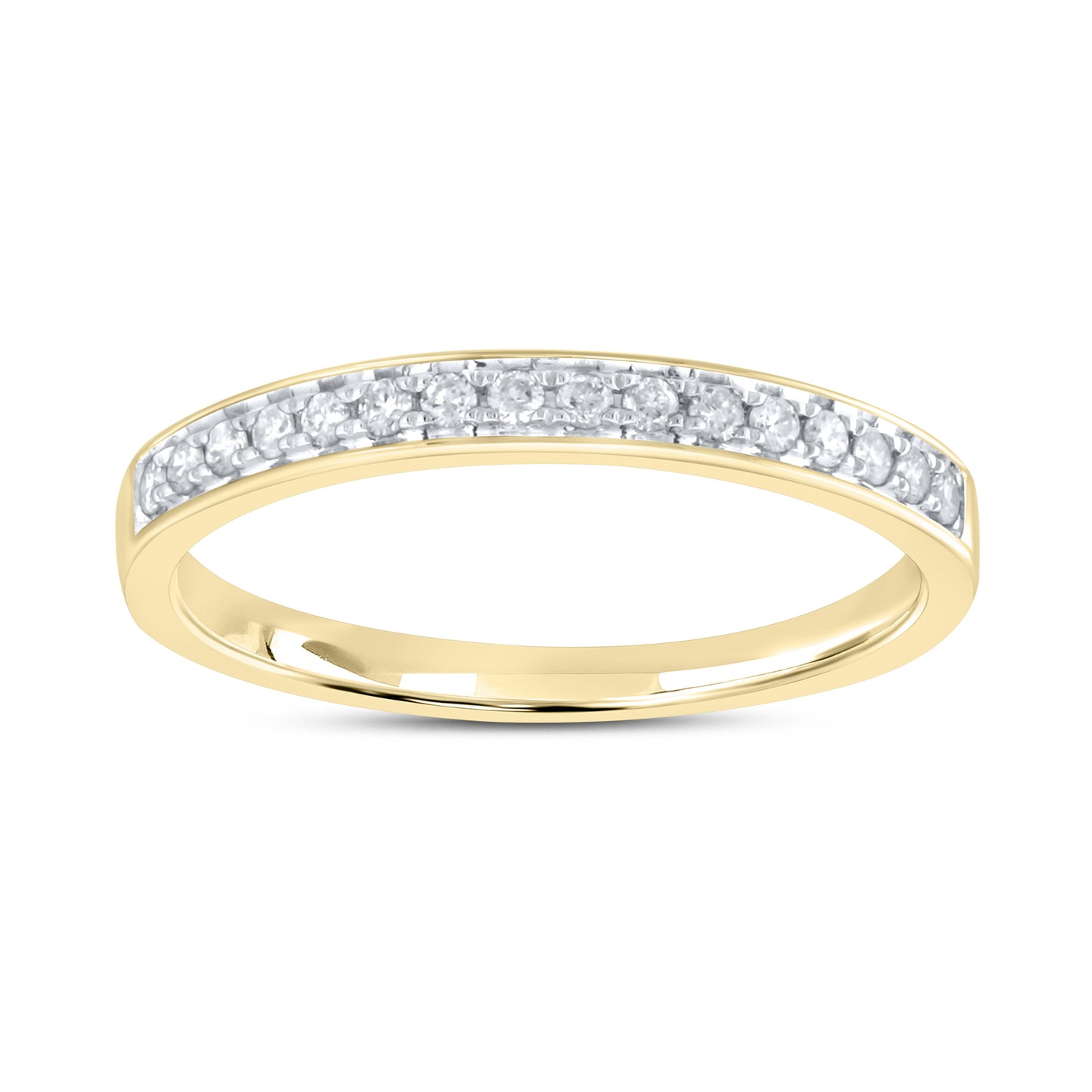 14kt yellow gold 0.15 CTW Ladies Diamond Band