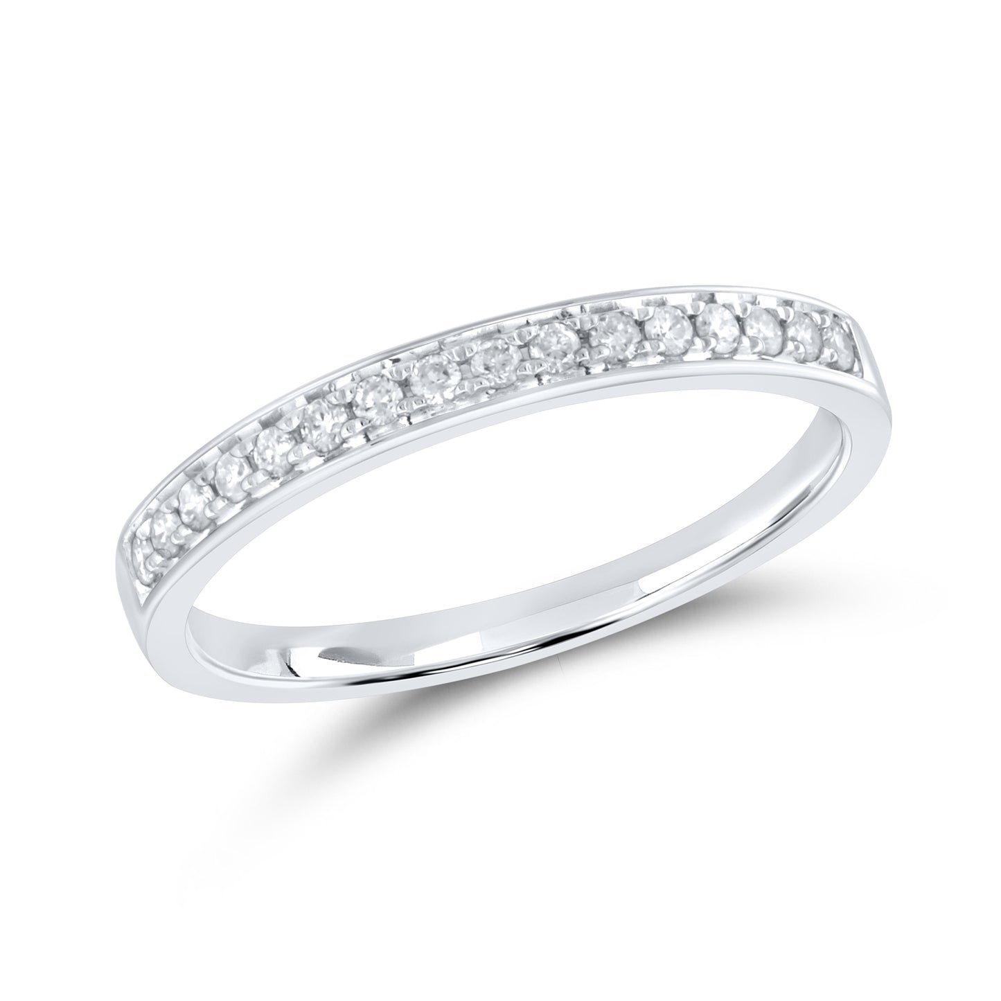 14kt white gold 0.16 CTW LADIES Diamond Band