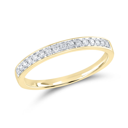 14kt yellow gold 0.15 CTW Ladies Diamond Band