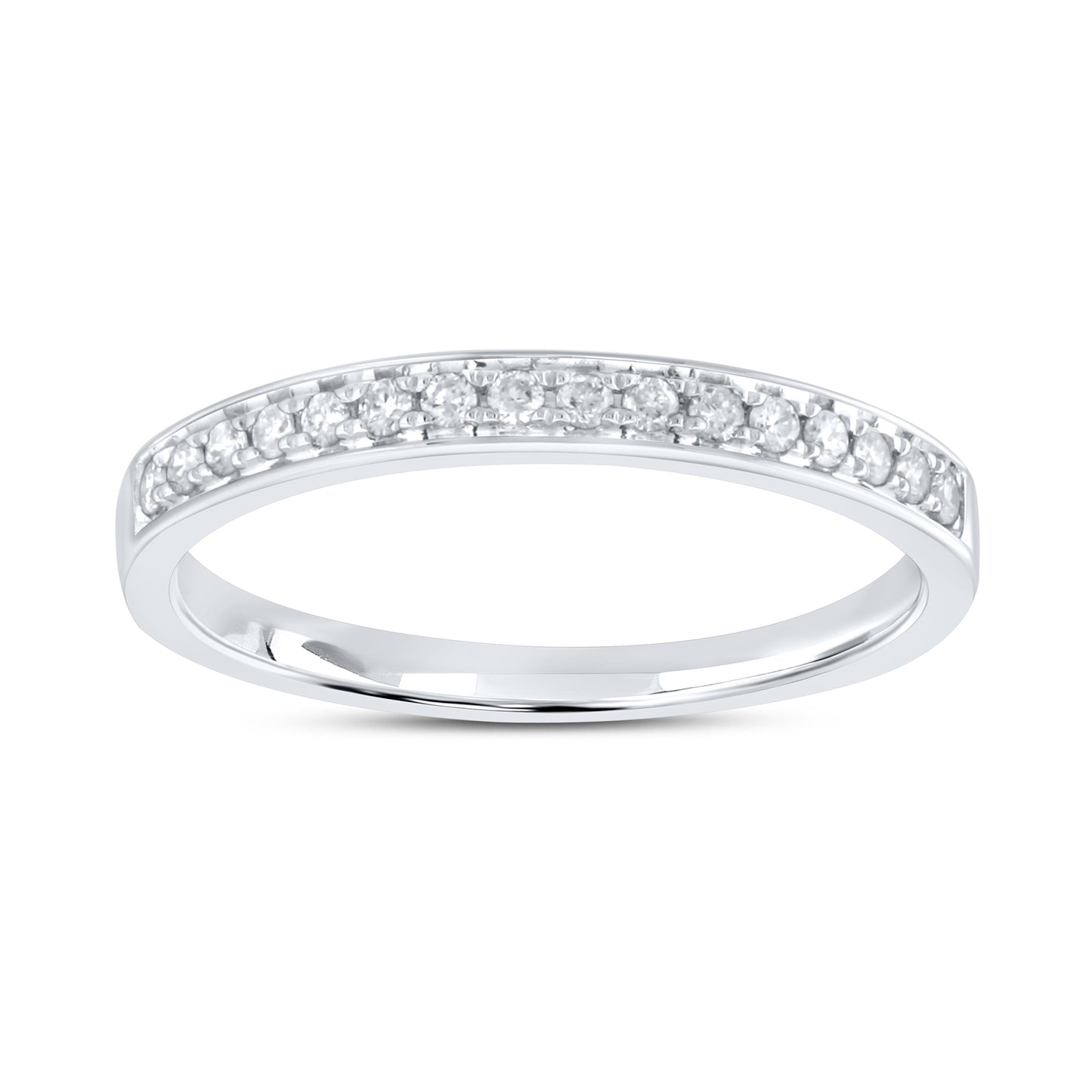 14kt white gold 0.16 CTW LADIES Diamond Band