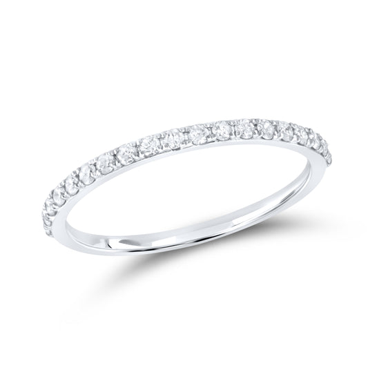 14k white gold 0.25 CTW Ladies Diamond Band