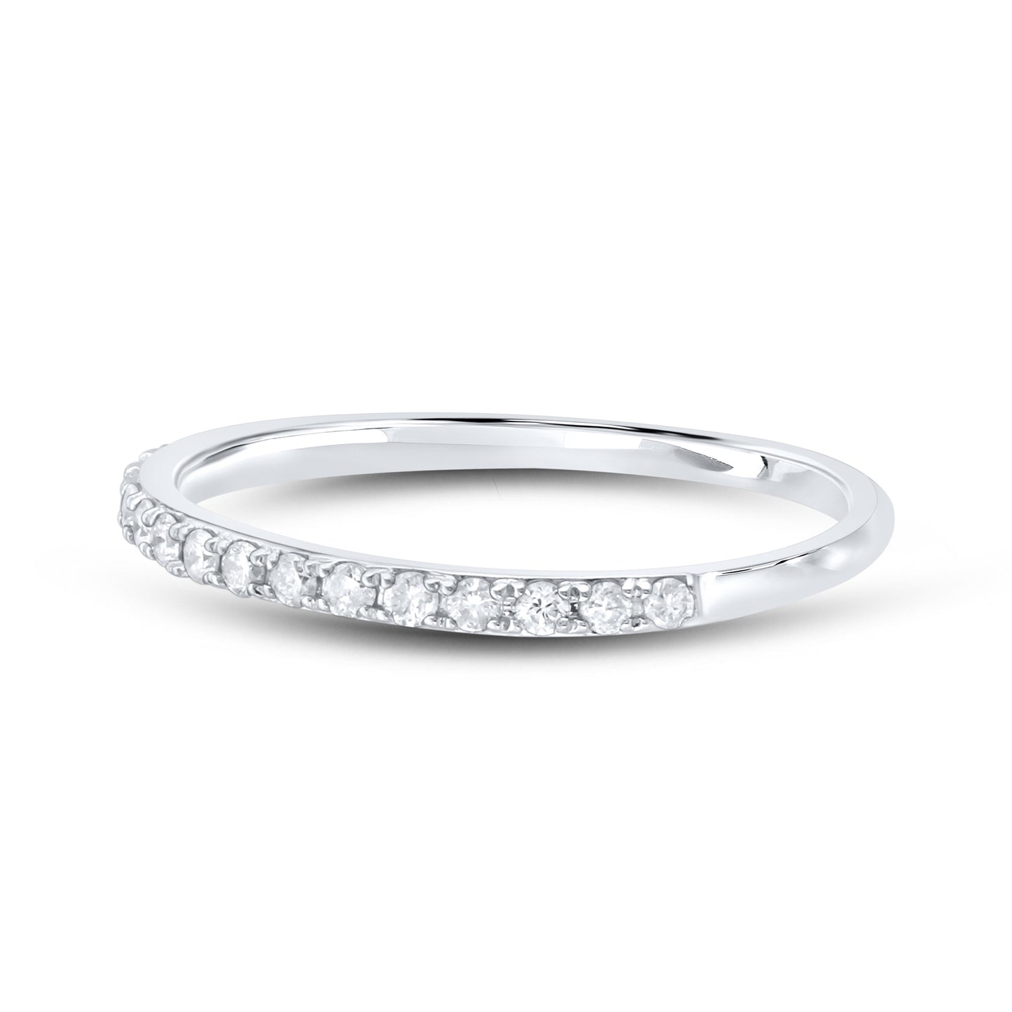 14k white gold 0.25 CTW Ladies Diamond Band