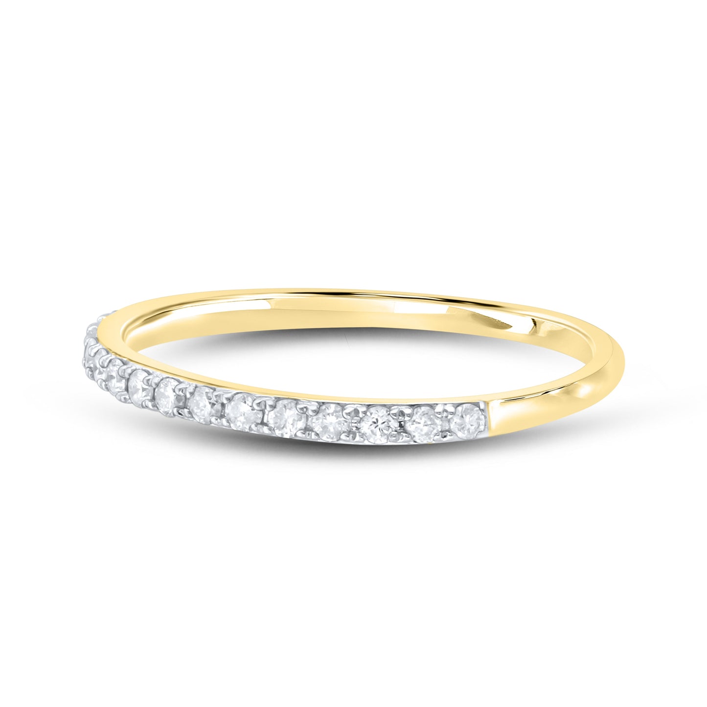 14k yellow gold 0.25 CTW Ladies Diamond Band