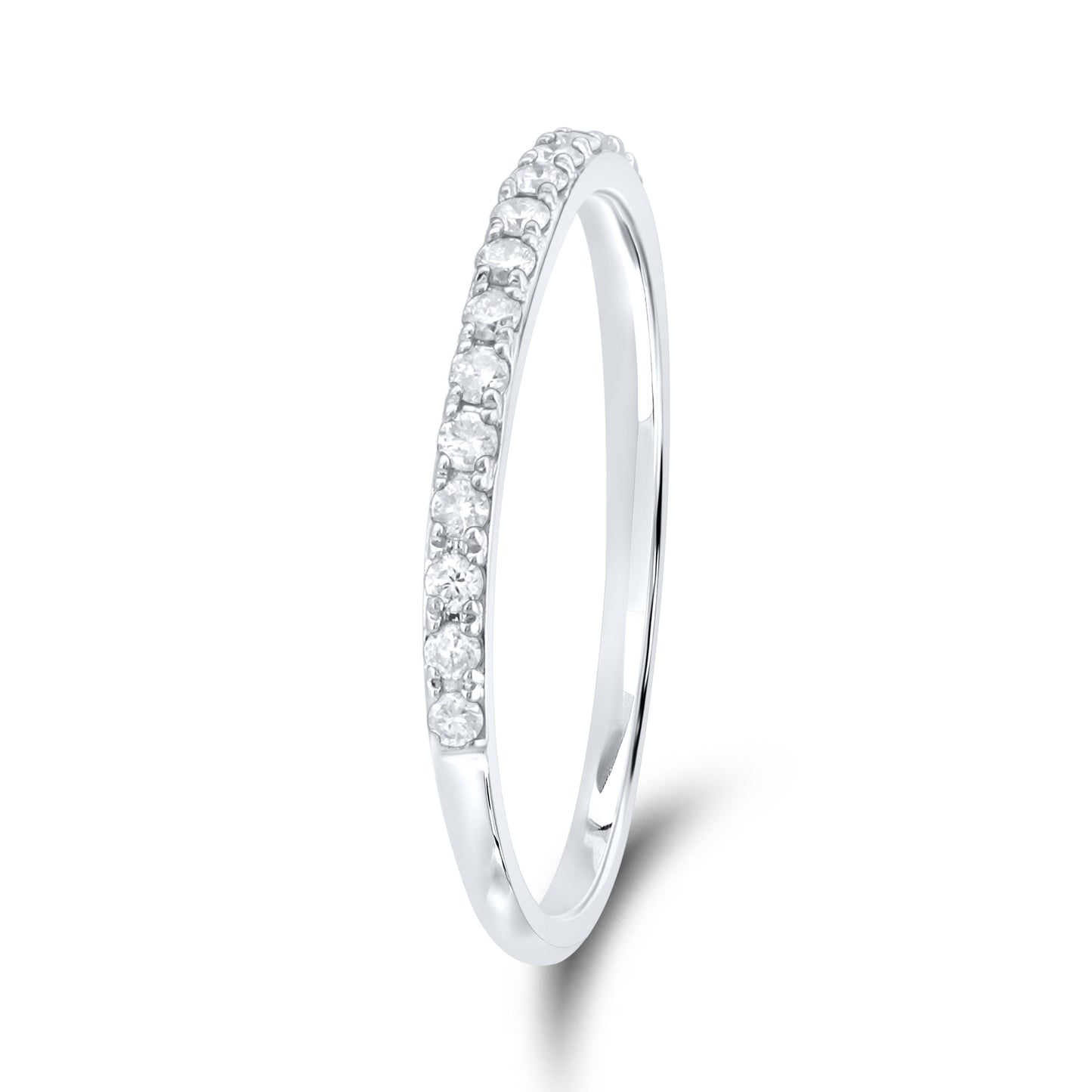 14k white gold 0.25 CTW Ladies Diamond Band