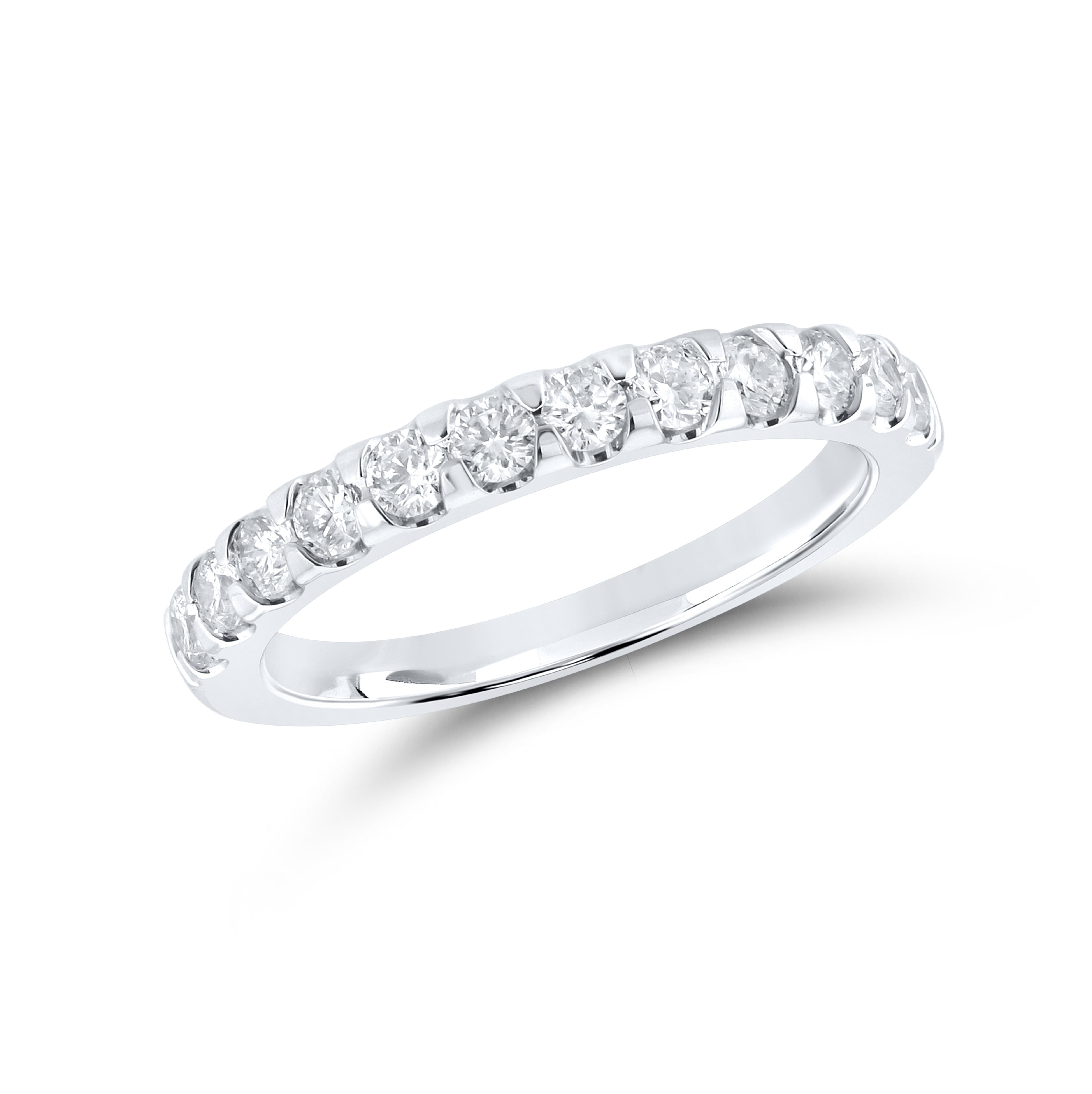 14k white gold 0.60 CTW Ladies Diamond Band