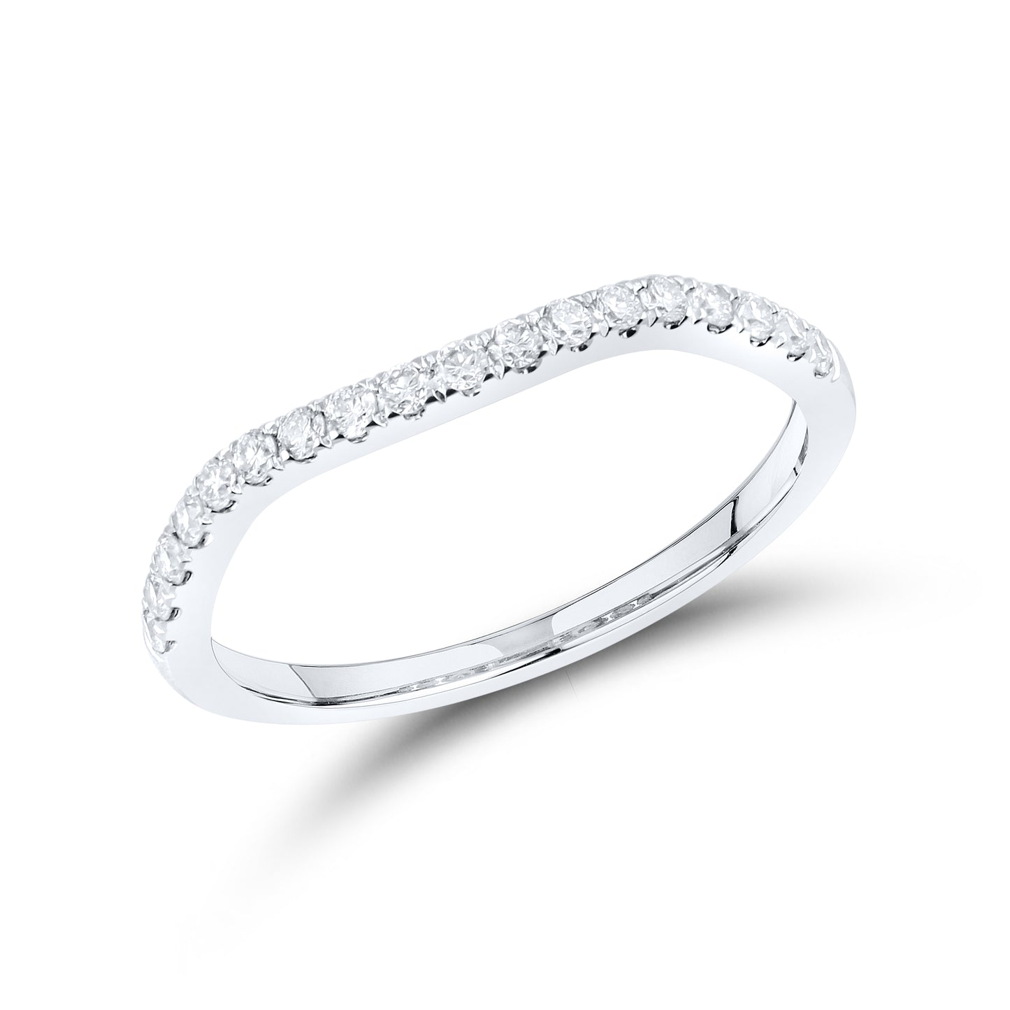 14kt White Gold 1.22 CTW Lab Diamond Bridal Ring Set