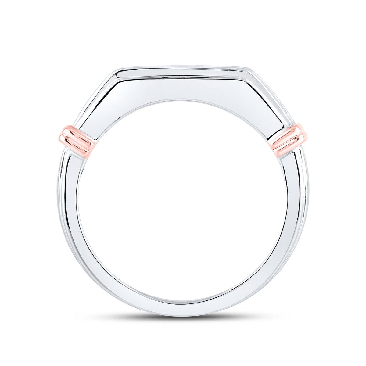 14kt White and Rose Gold 0.75 CTW Lab Diamond Band