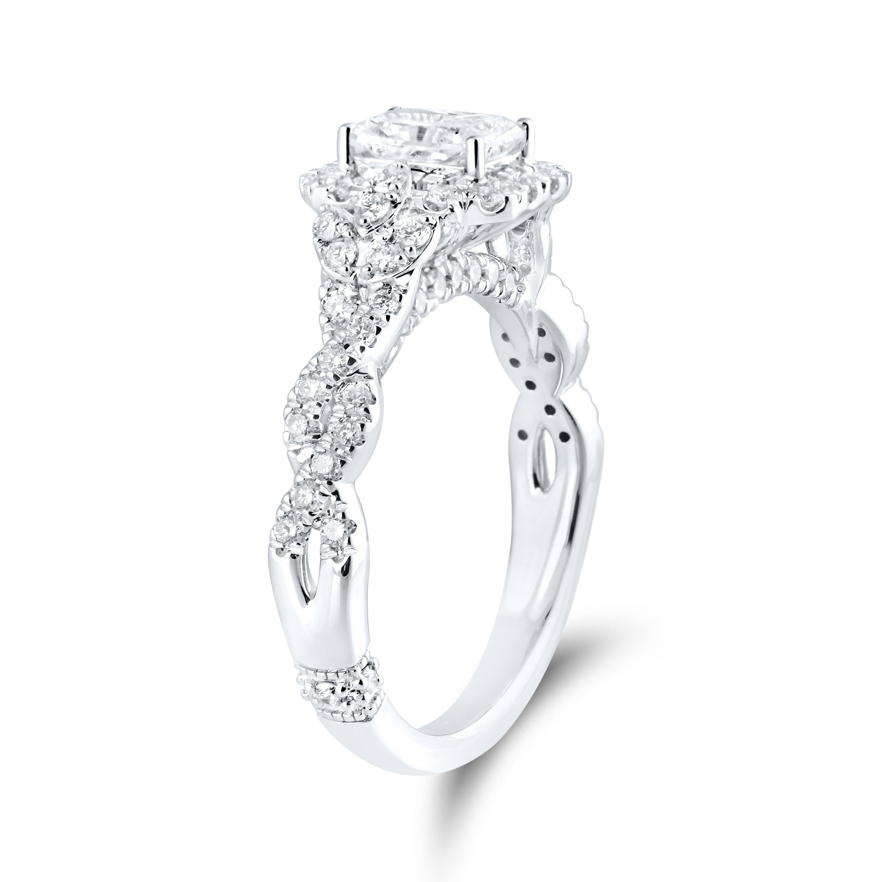 14kt White Gold 1.38 CTW Lab Diamond Engagement Ring