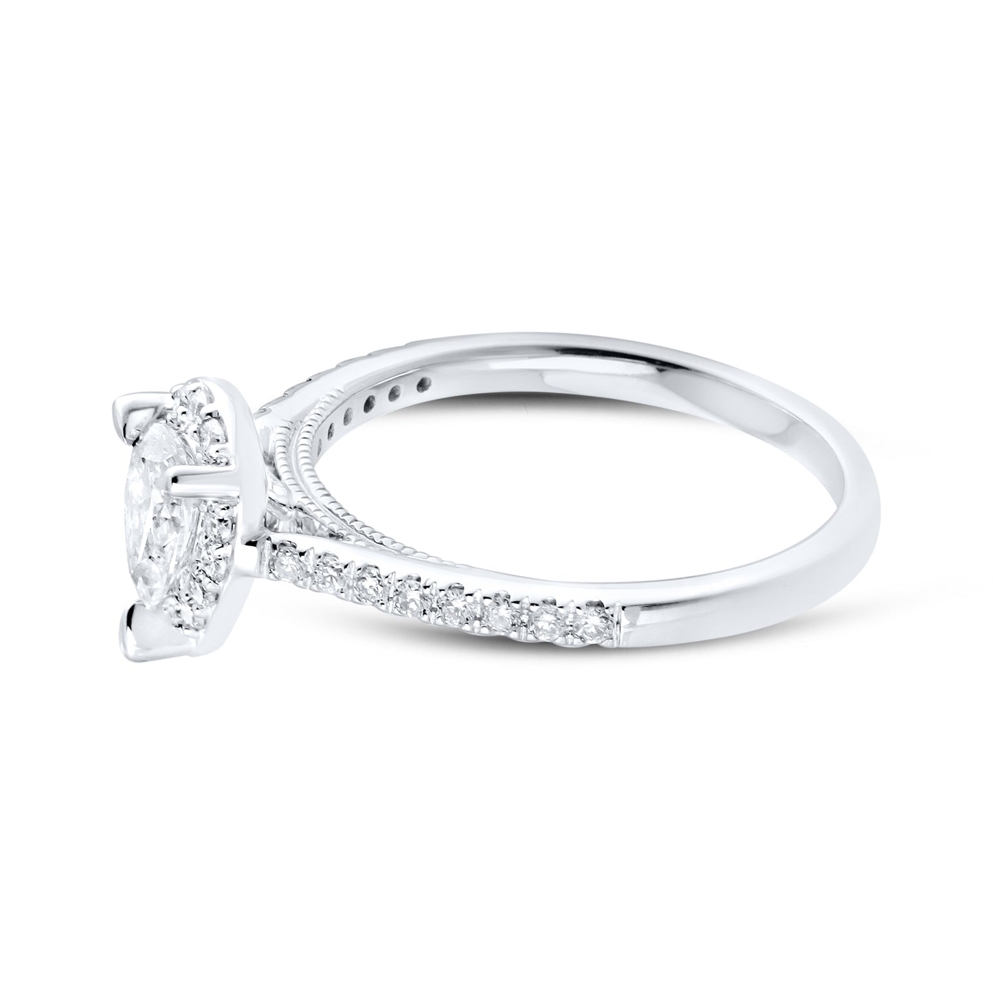 14kt White Gold 0.60ctw Lab Diamond Ring