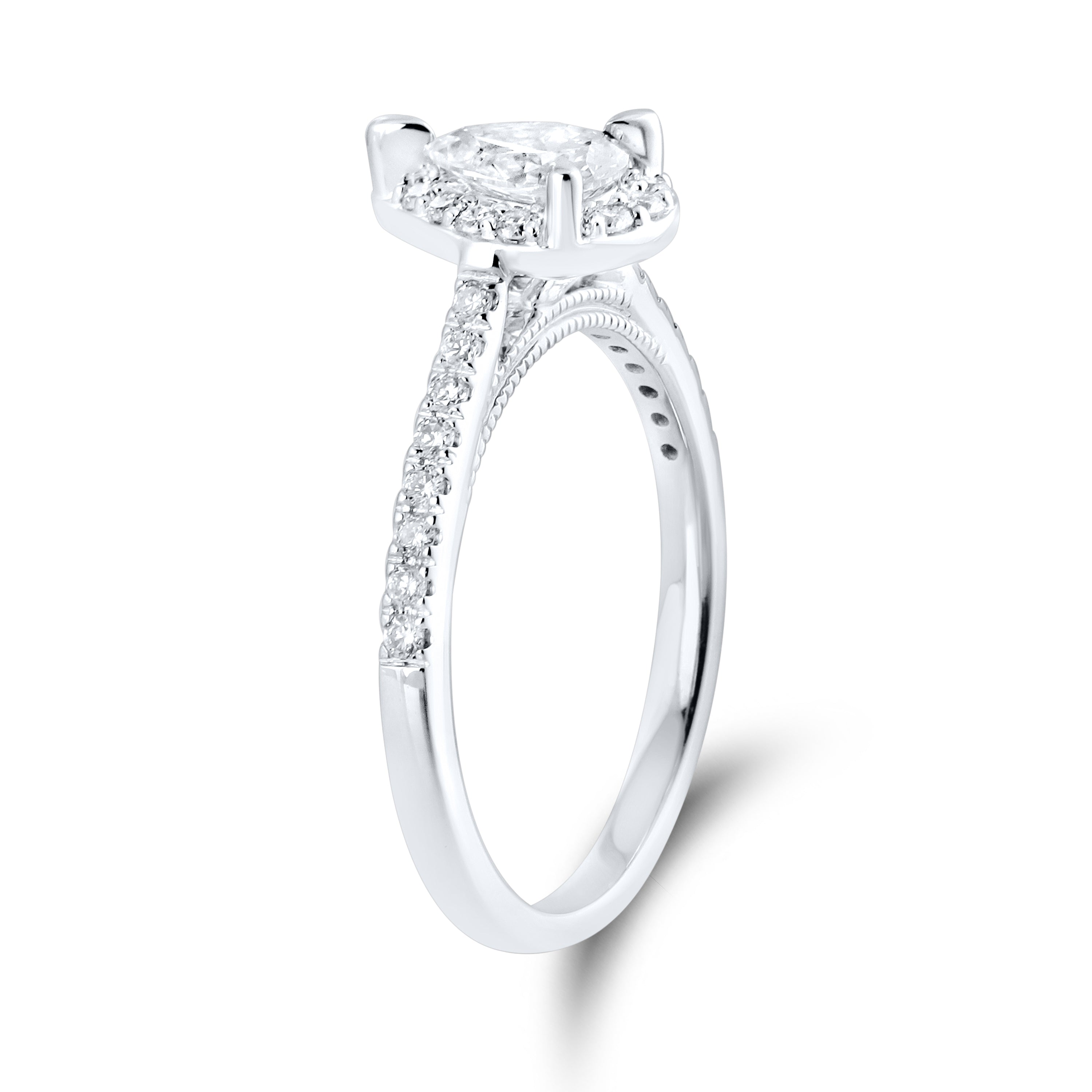 14kt White Gold 0.60ctw Lab Diamond Ring