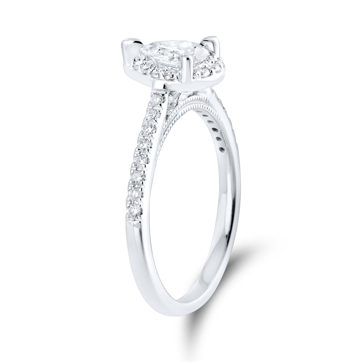 14kt White Gold 0.60ctw Lab Diamond Ring