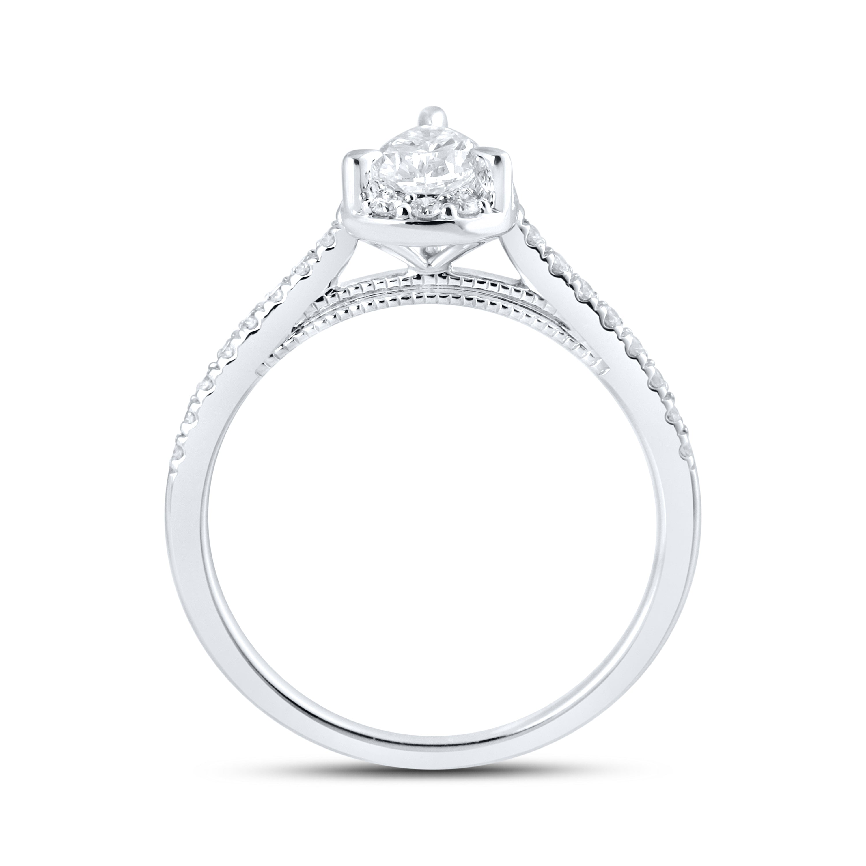 14kt White Gold 0.60ctw Lab Diamond Ring