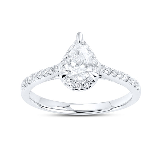 14kt White Gold 0.60ctw Lab Diamond Ring