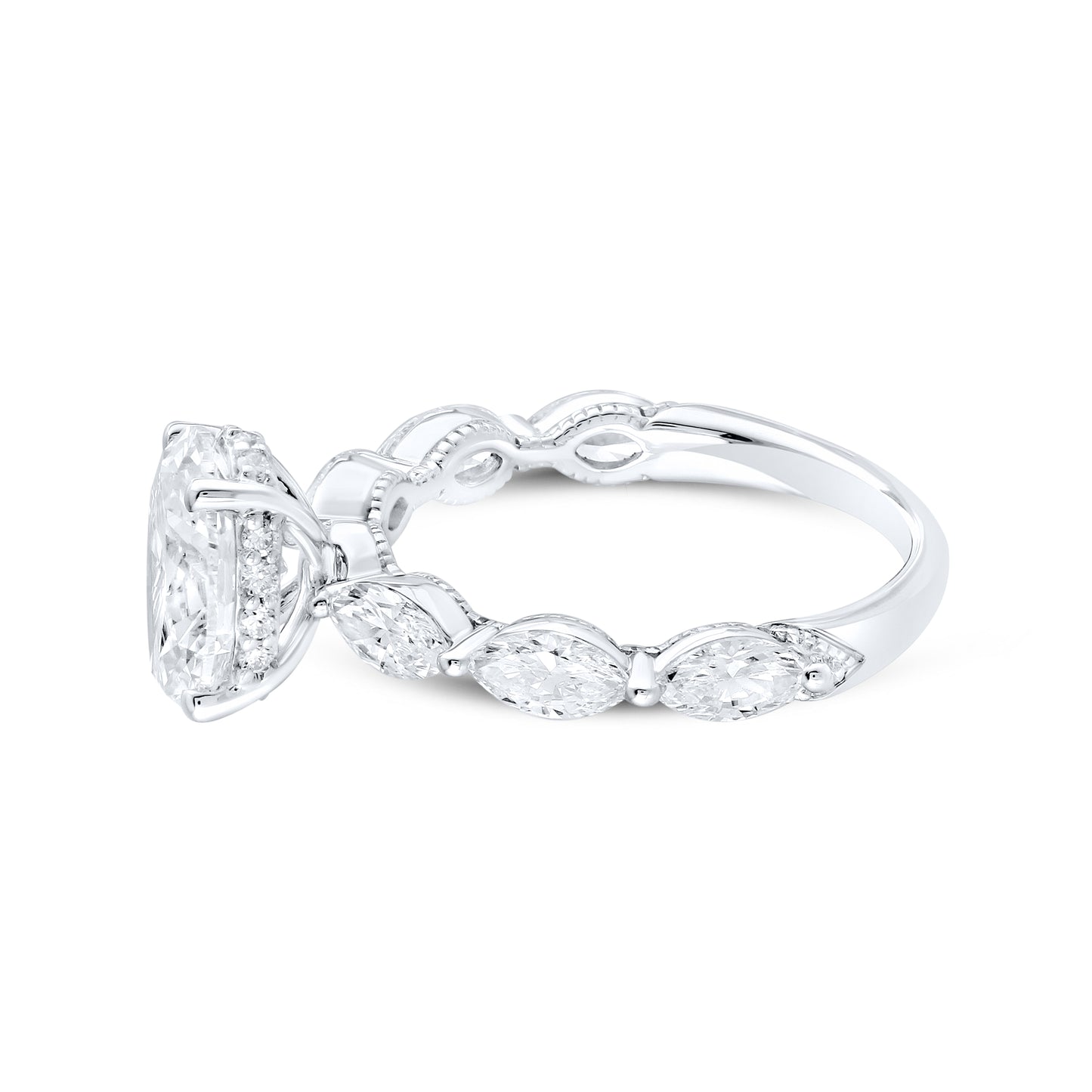 14kt White Gold 3.33ctw Lab Diamond Ring