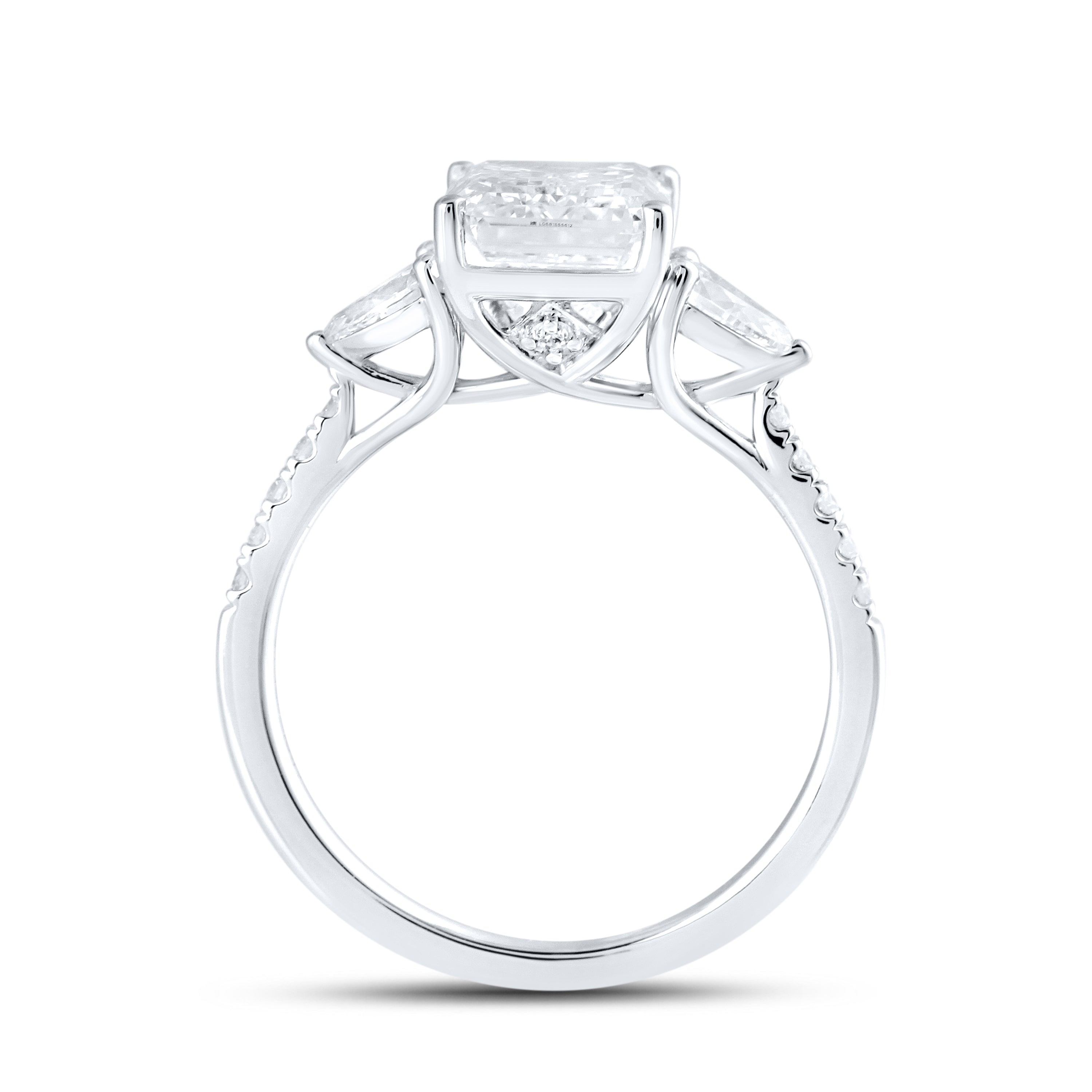 14kt White Gold 3.50 CTW Lab Diamond Ring