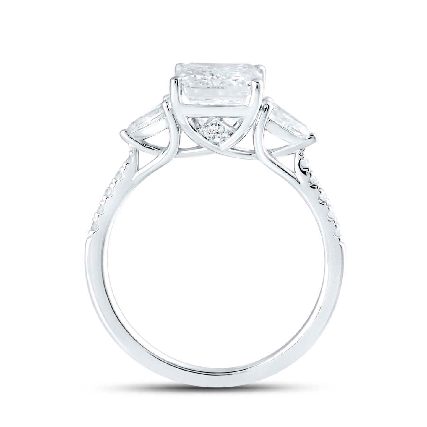 14kt White Gold 3.50 CTW Lab Diamond Ring