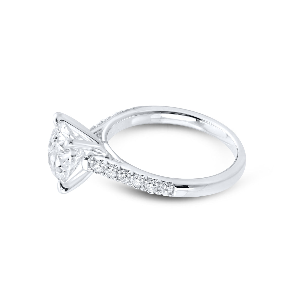 14KT WHITE GOLD 2.25 CTW LAB DIAMOND RING