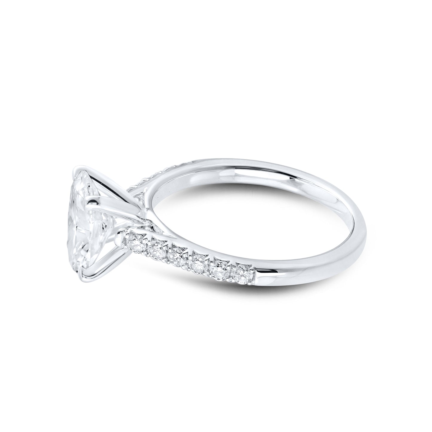14KT WHITE GOLD 2 CTW LAB DIAMOND RING