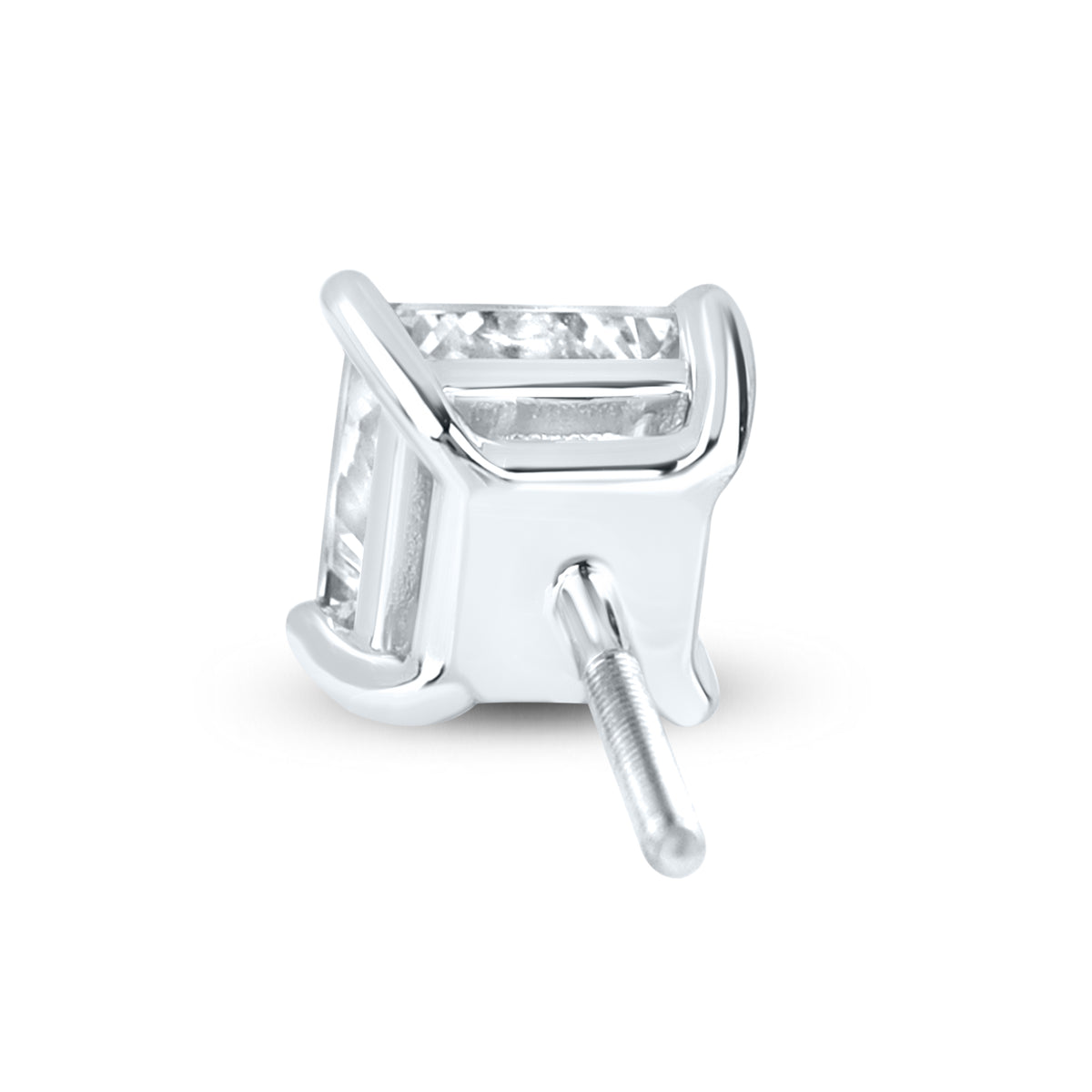 14kt White Gold 2 ctw Lab Diamond Studs