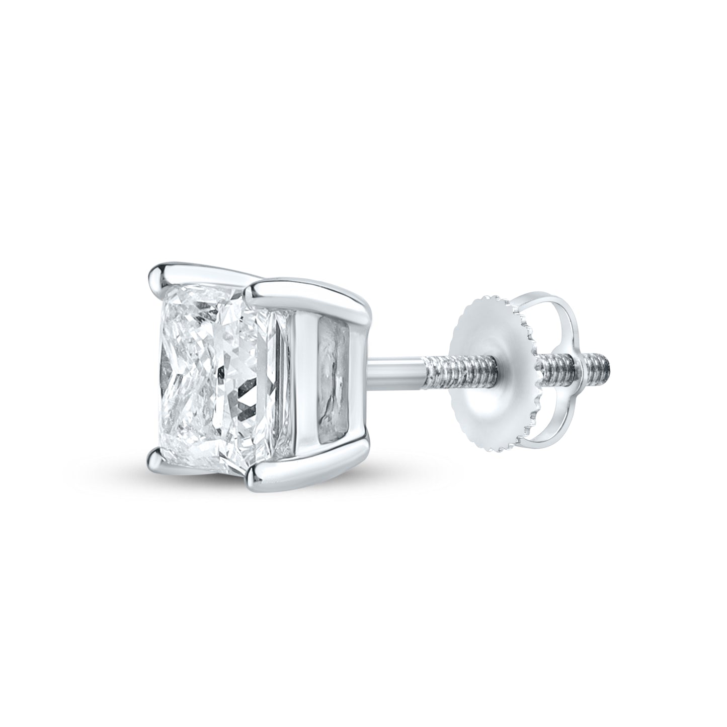 14kt White Gold 2 ctw Lab Diamond Studs