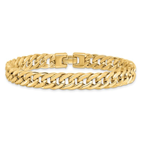 14kt Yellow Gold Polished Men's Bracelet