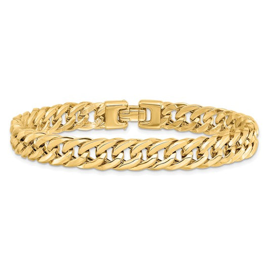 14kt Yellow Gold Polished Men's Bracelet