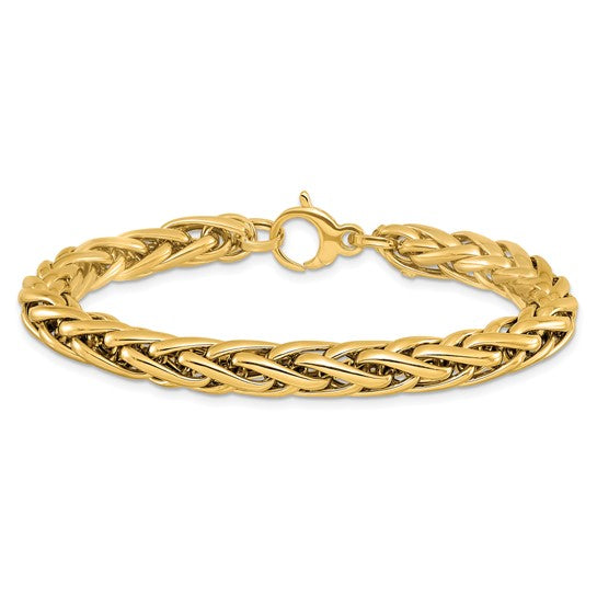 14KT Yellow Gold Polished Fancy Link Bracelet