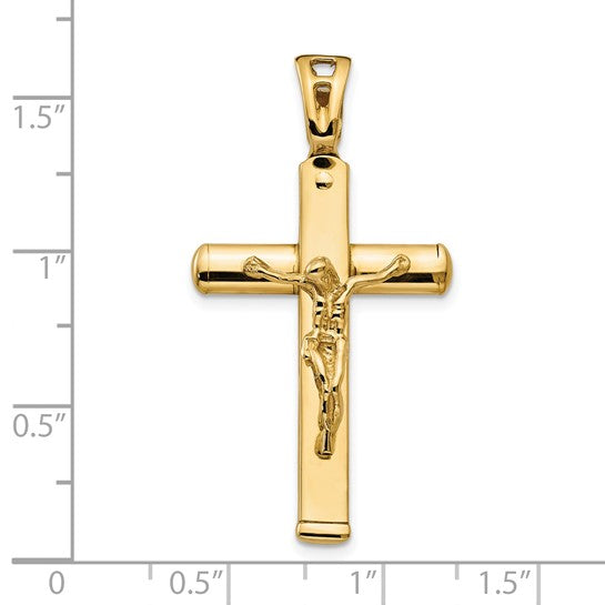 14kt Yellow Gold Polished Crucifix Pendant