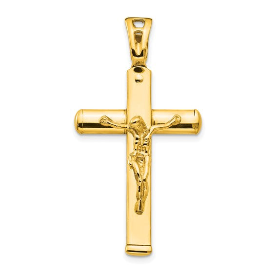 14kt Yellow Gold Polished Crucifix Pendant