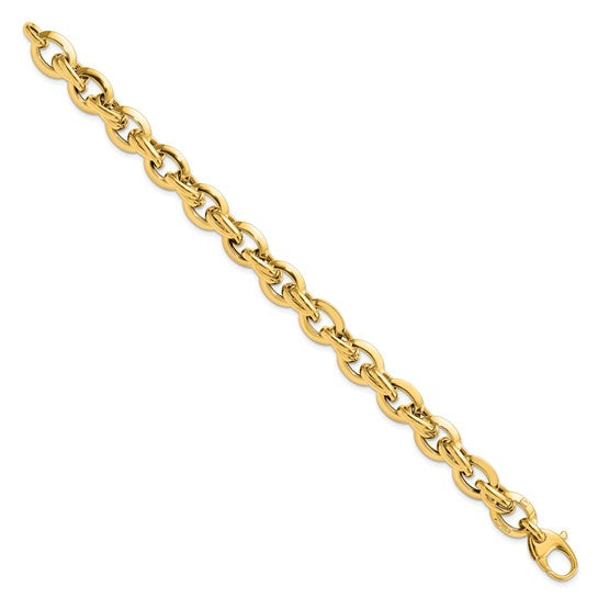14KT Yellow Gold Polished Fancy Link Bracelet