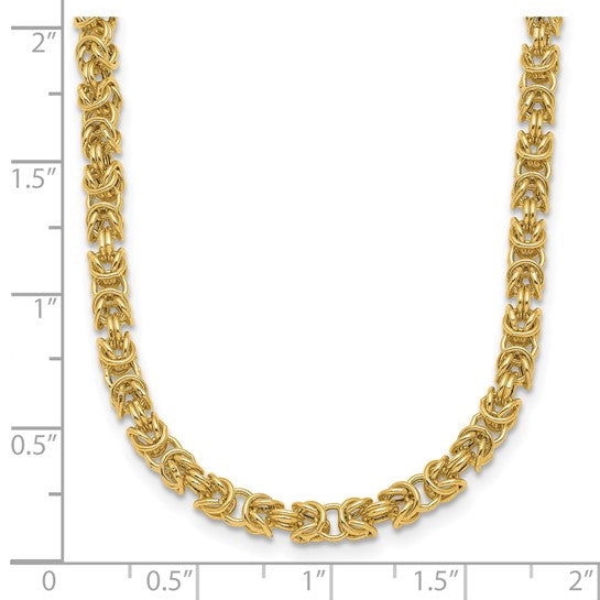 14KT Yellow Gold Polished Fancy Link Necklace