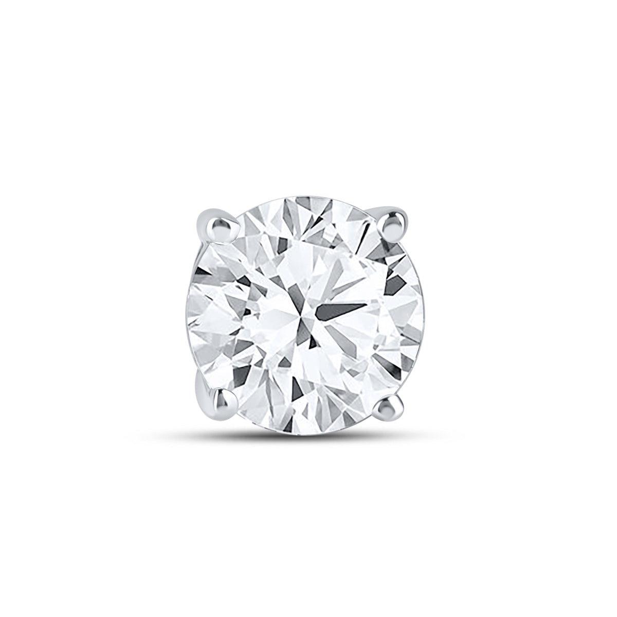 14K White Gold Lab Diamond Studs 1.00 CTW