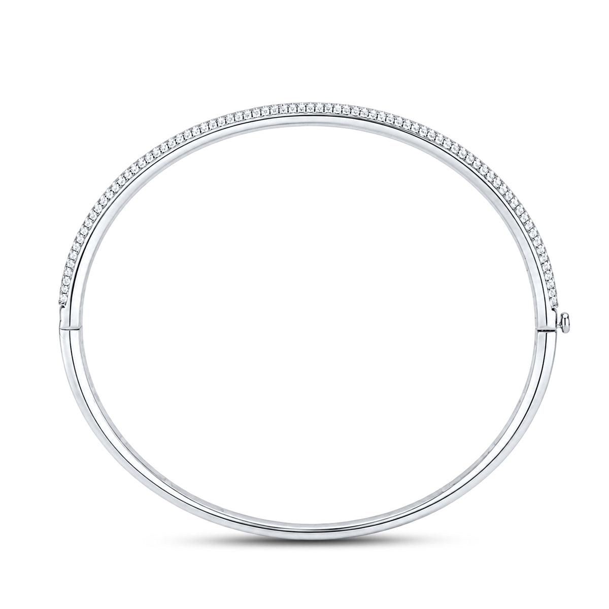 925 Sterling Silver 1.16 CTW Lab Diamond Bangle