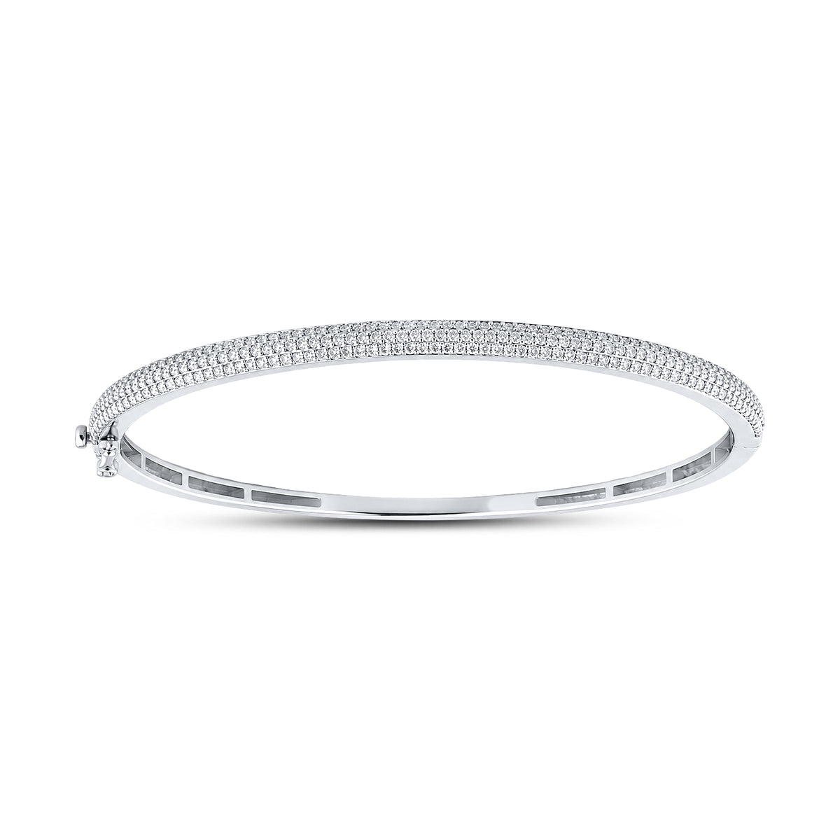 925 Sterling Silver 1.16 CTW Lab Diamond Bangle