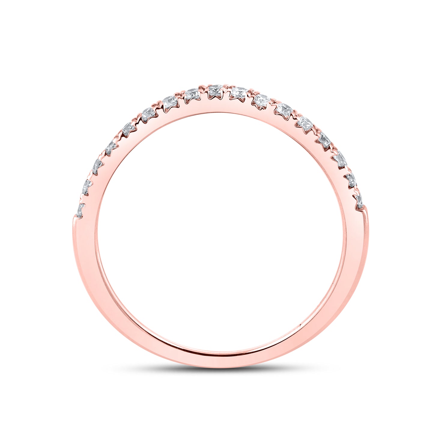 14KT ROSE GOLD LAB DIAMOND BRIDAL SET RING 1.54 CTW