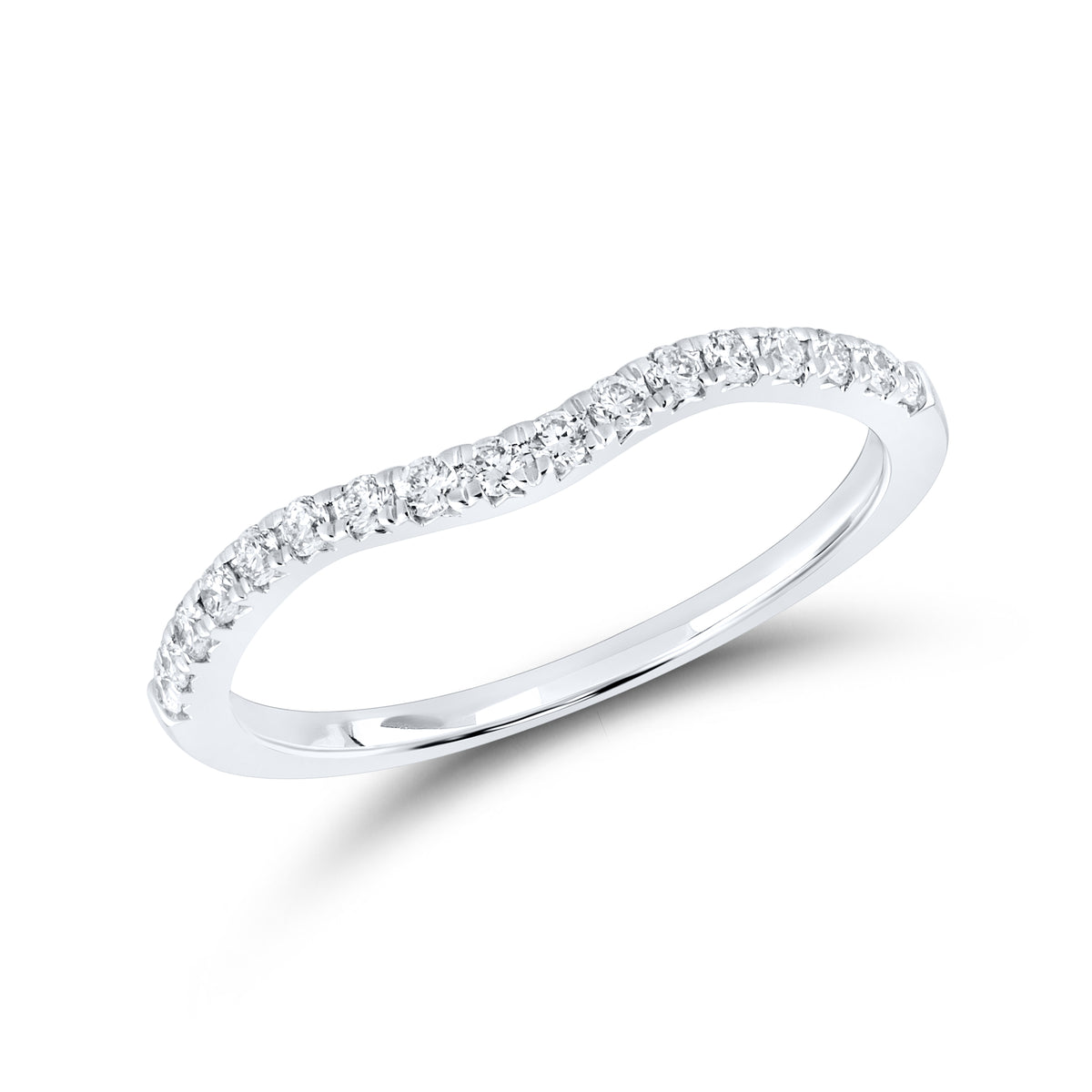 10KT WHITE GOLD 1.54 CTW LAB DIAMOND BRIDAL RING SET