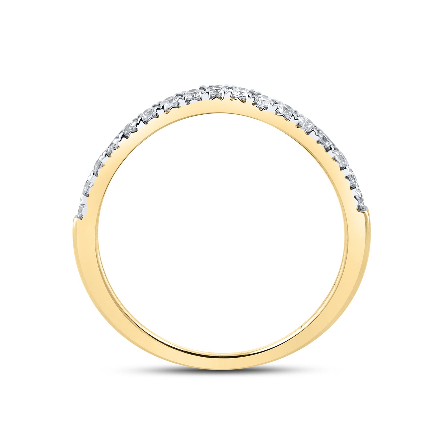 10KT YELLOW GOLD 1.54 CTW LAB DIAMOND BRIDAL RING SET