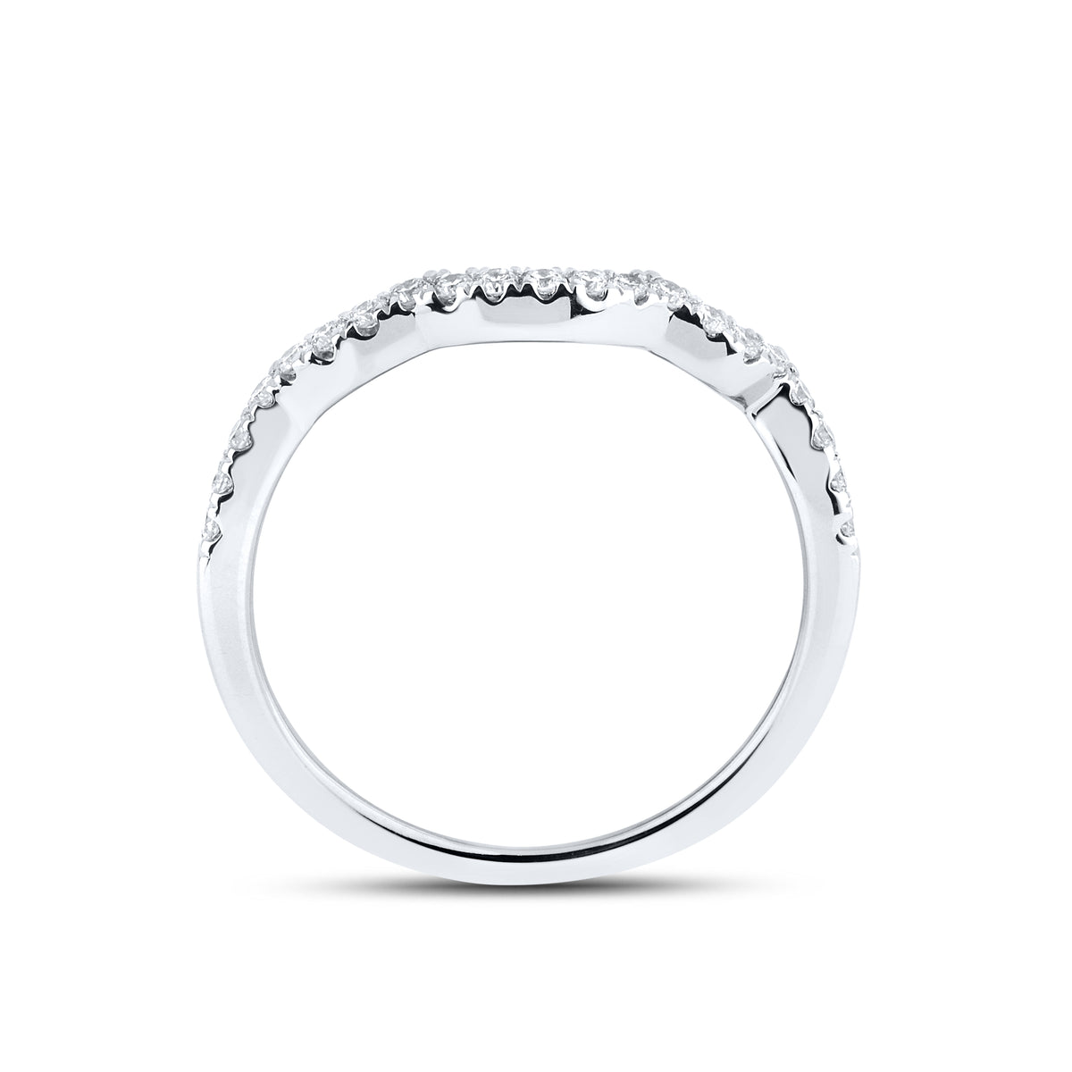 10KT WHITE GOLD 1.43 CTW LAB DIAMOND BRIDAL SET