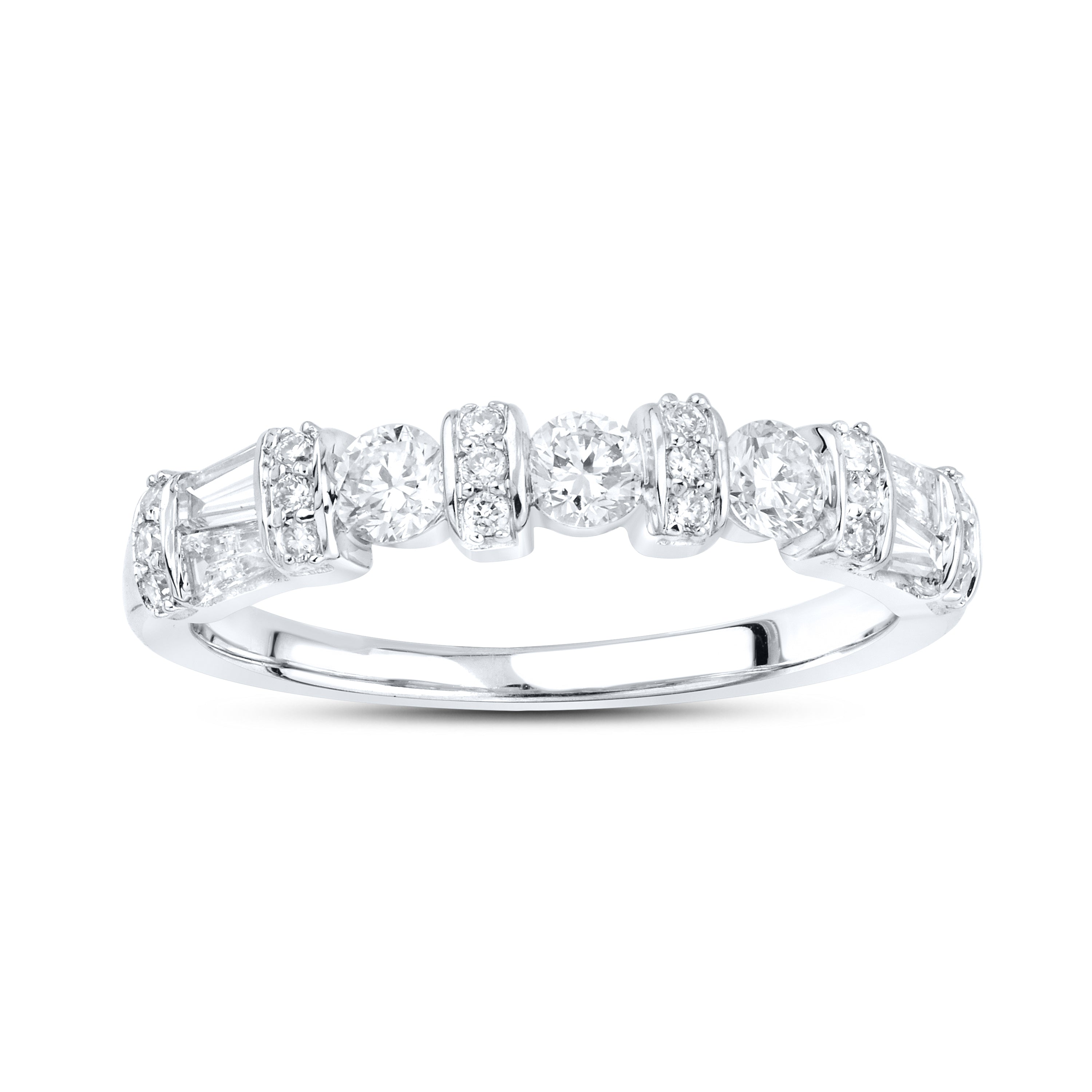 14KT WHITE GOLD 2.59 CTW LAB DIAMOND Emerald Shape BRIDAL SET