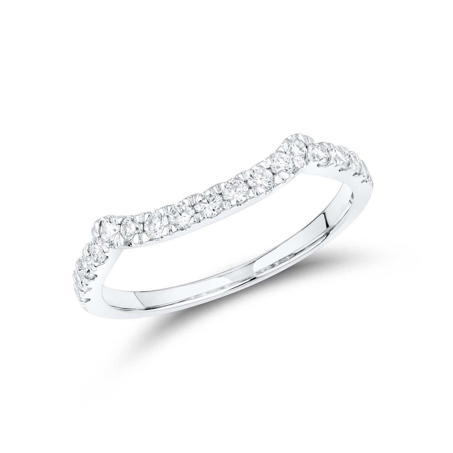 14kt White Gold 2.95 CTW Lab Diamond Engagement Ring Set