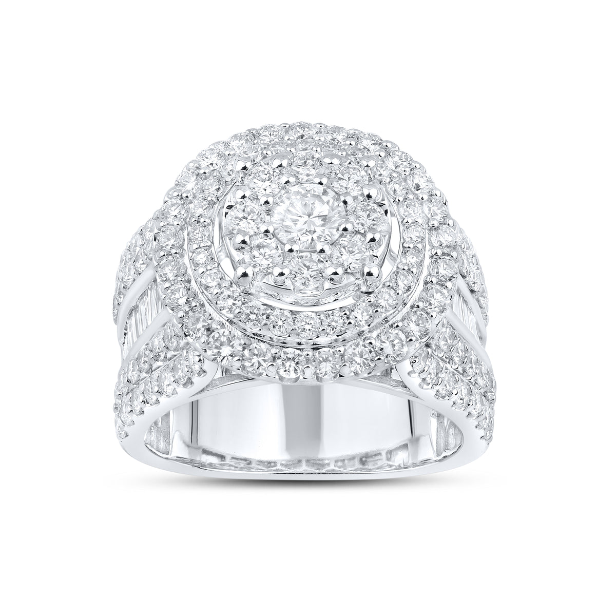 14KT WHITE GOLD 2.87 CTW LAB DIAMOND BRIDAL SET