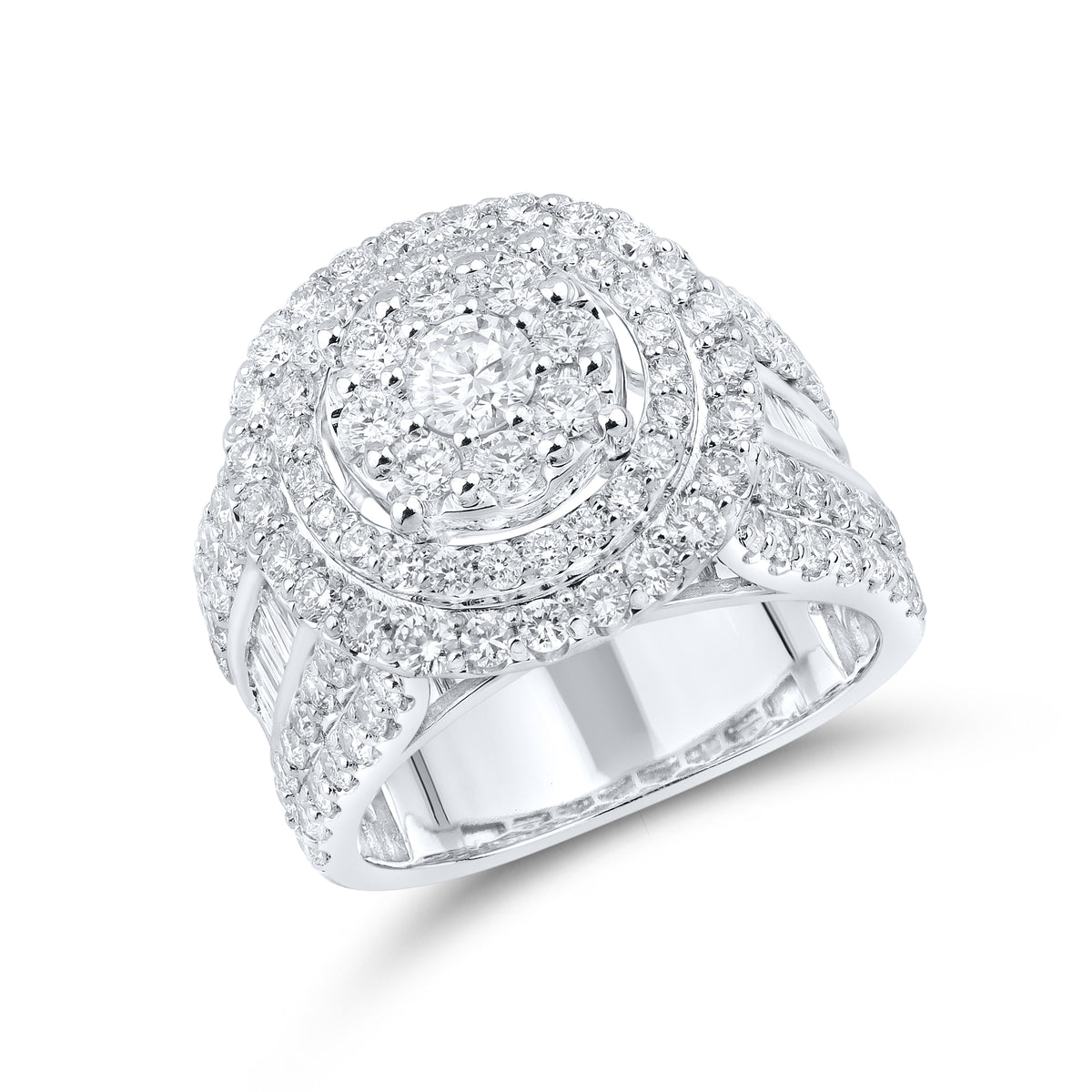 14KT WHITE GOLD 2.87 CTW LAB DIAMOND BRIDAL SET