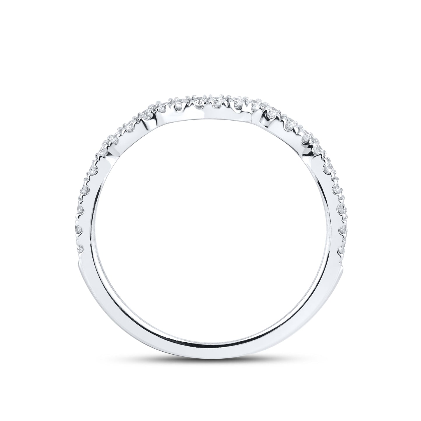 10K WHITE GOLD LAB DIAMOND RING 2.39 CTW