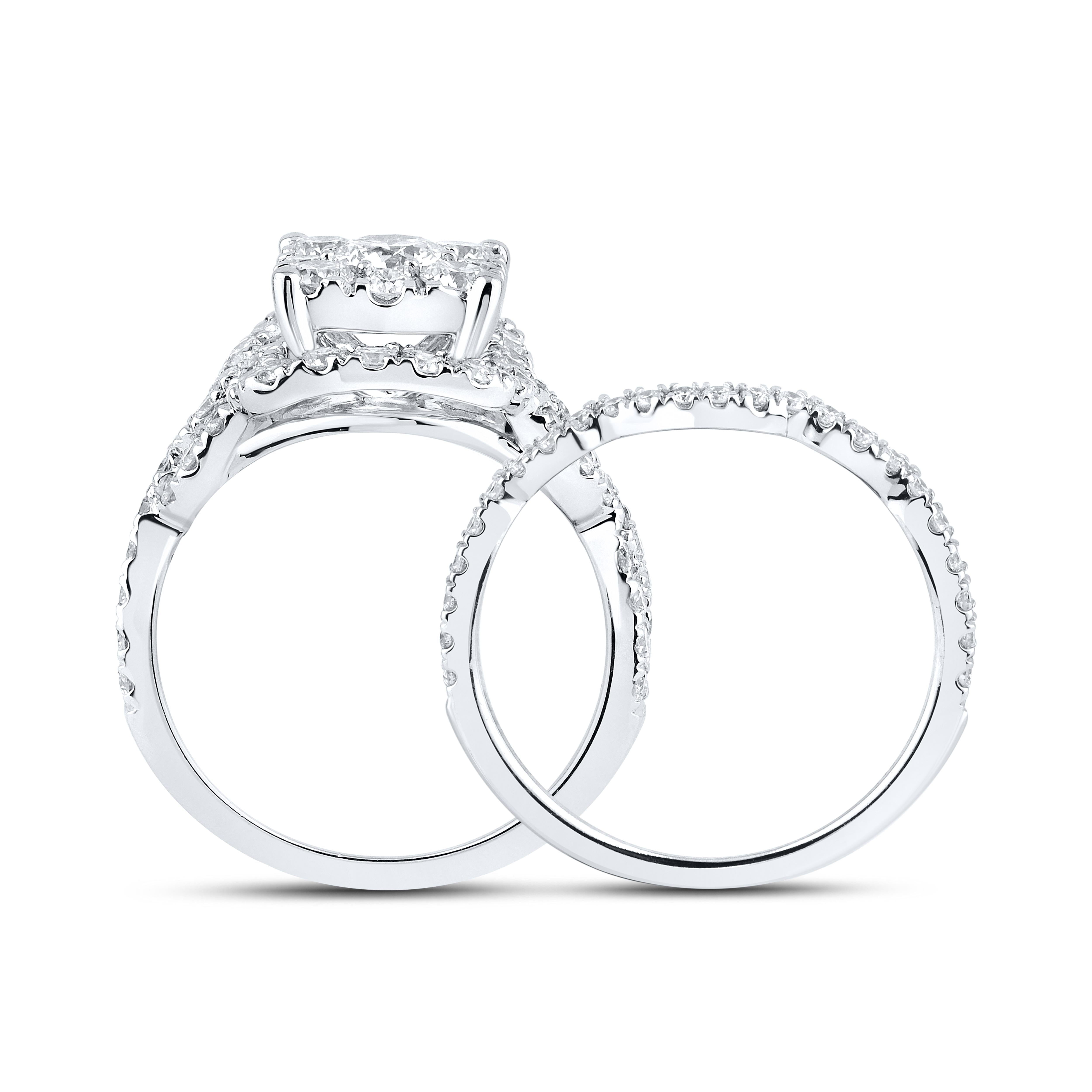 10KT WHITE GOLD LAB DIAMOND RING 2.39 CTW