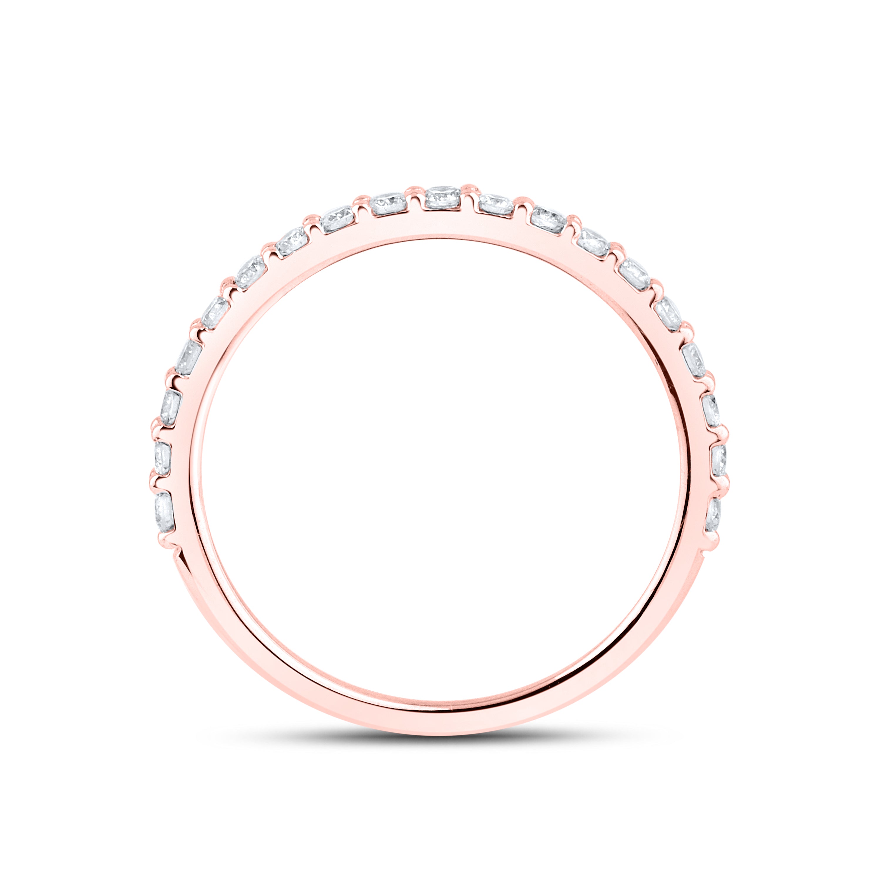 14kt Rose Gold 2.55 CTW Lab Diamond Engagement Ring Set