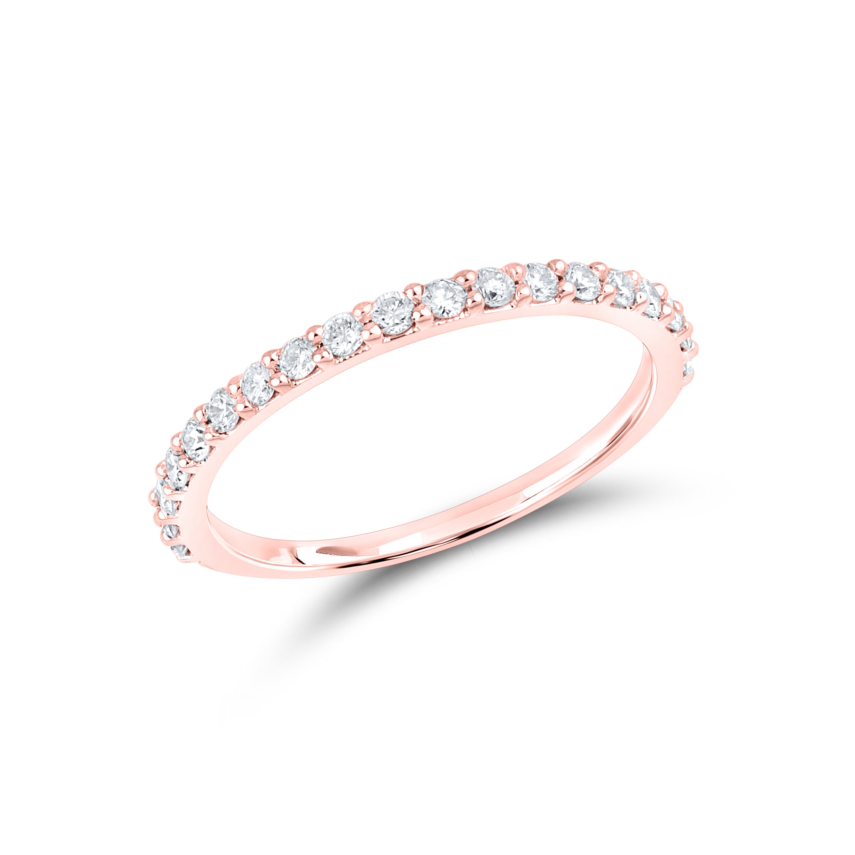 14kt Rose Gold 2.55 CTW Lab Diamond Engagement Ring Set