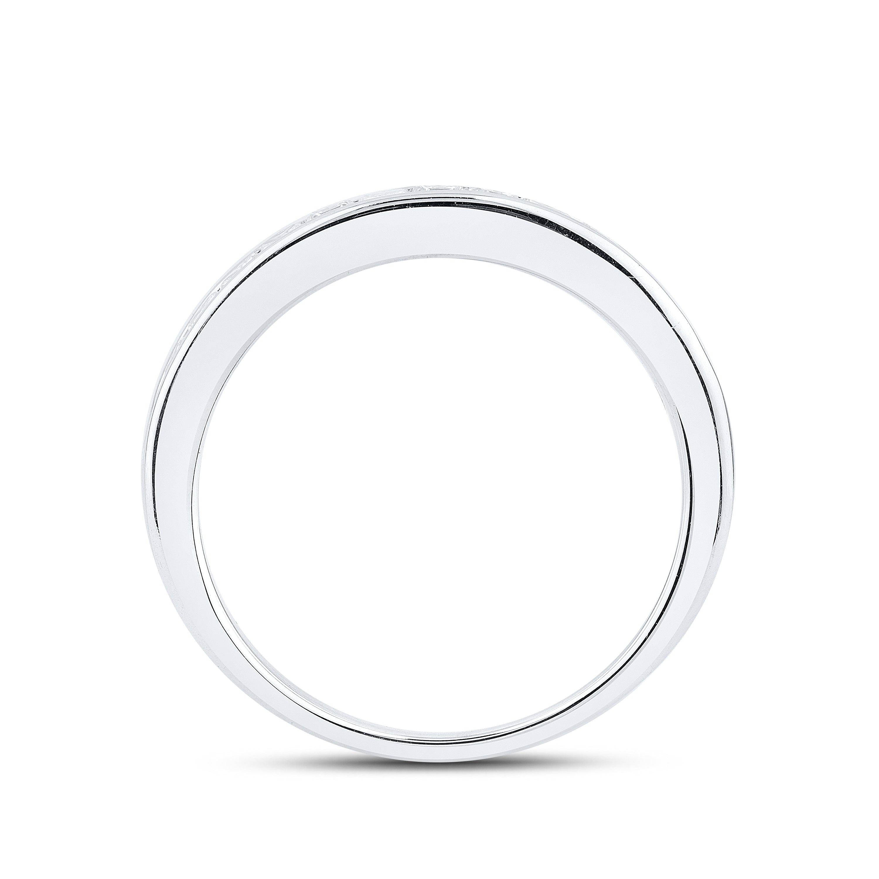 14KT WHITE GOLD 3.29 CTW Emerald Shape LAB DIAMOND BRIDAL SET