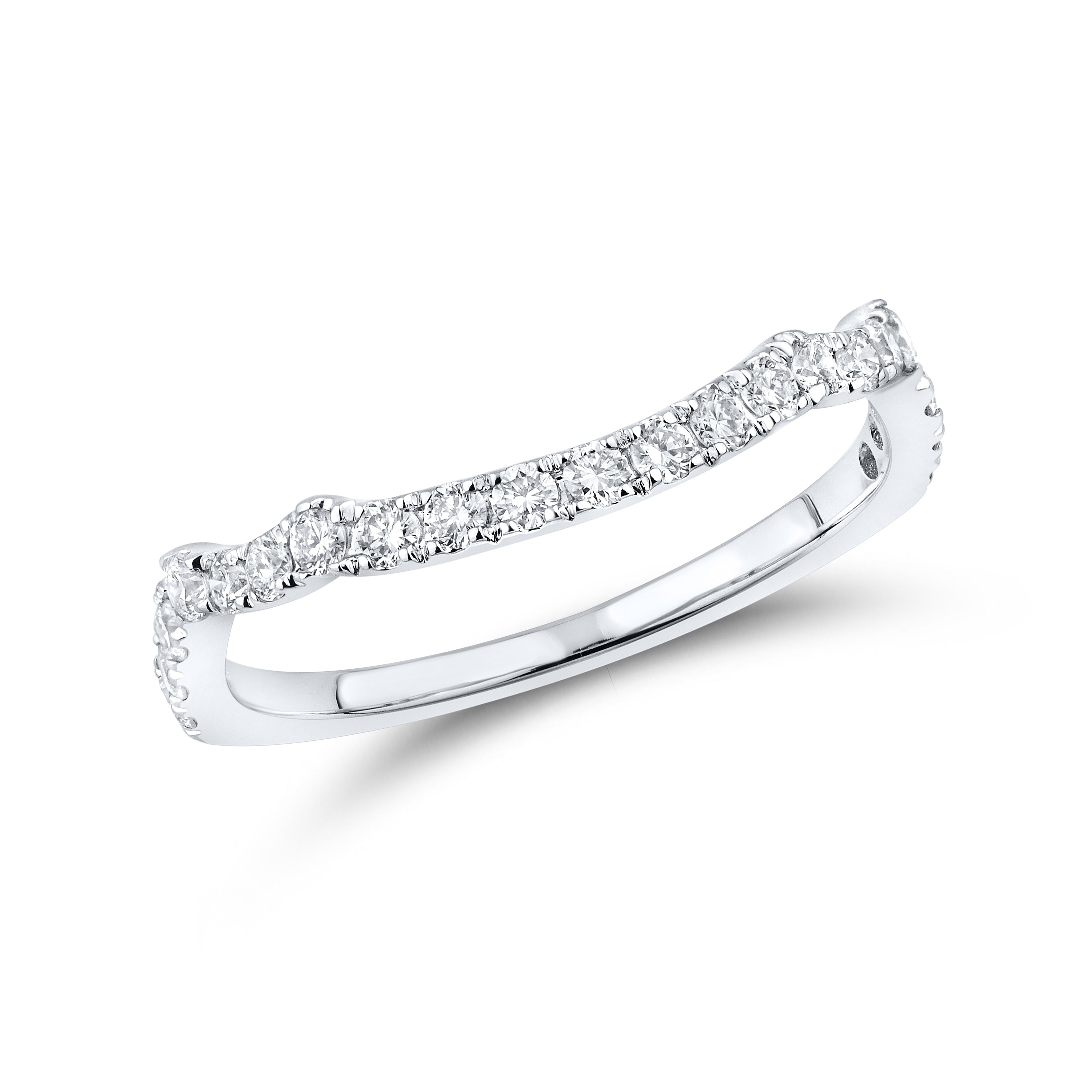 14k white gold 3.44 CTW Lab Diamond Bridal ring set