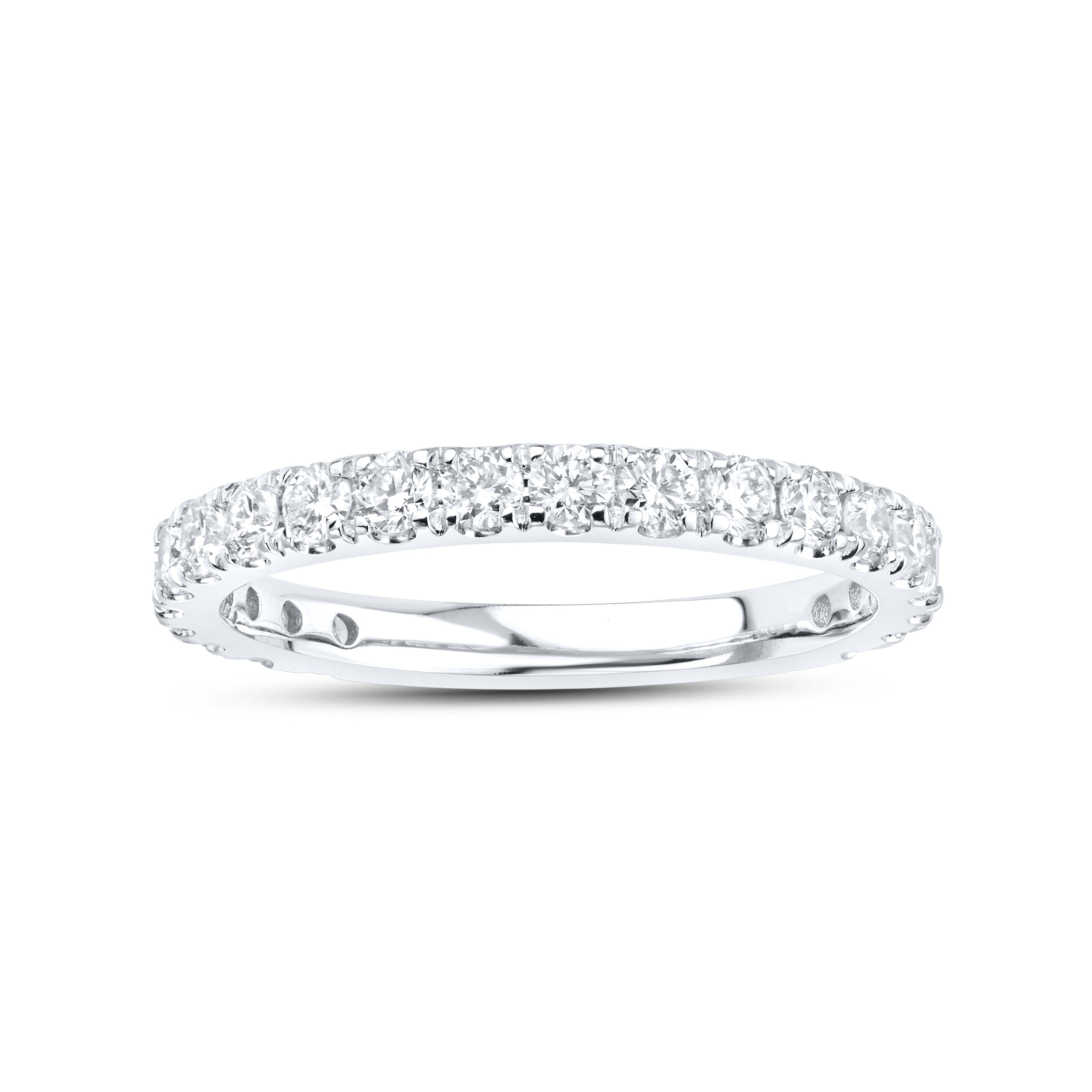 14KT WHITE GOLD 4.95 CTW LAB DIAMOND BRIDAL SET